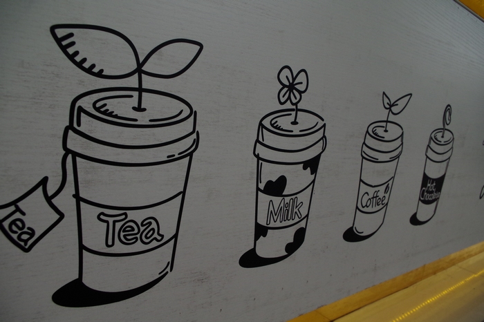 卡通奶茶简笔画