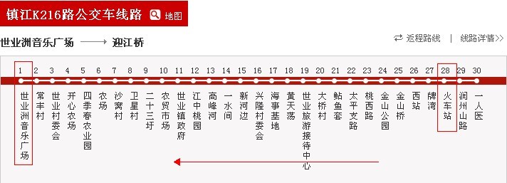 k216路公交路线