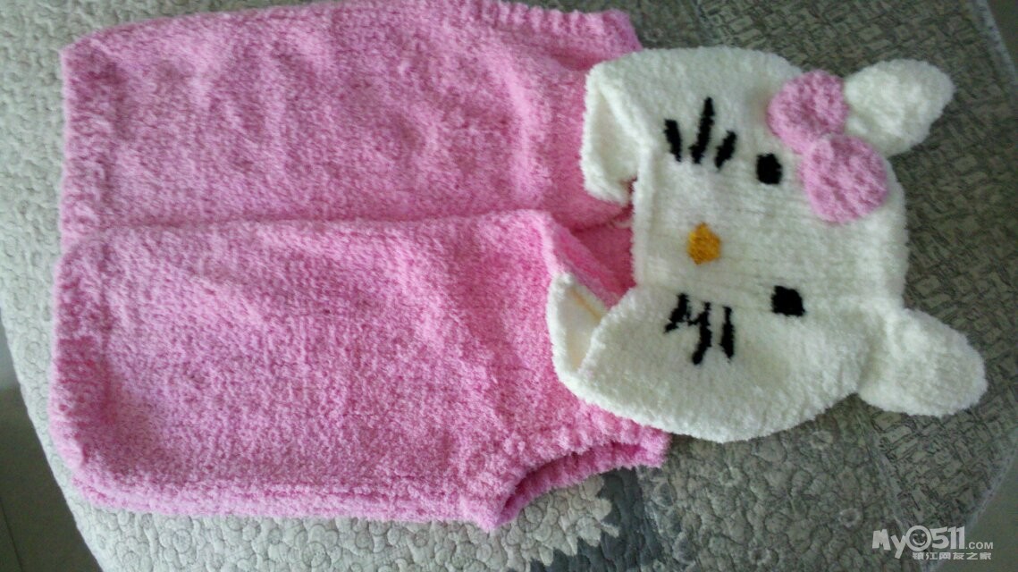 代绣十字绣代<em>织绒绒线</em>连体衣,<em>马甲</em> - 闲置转让