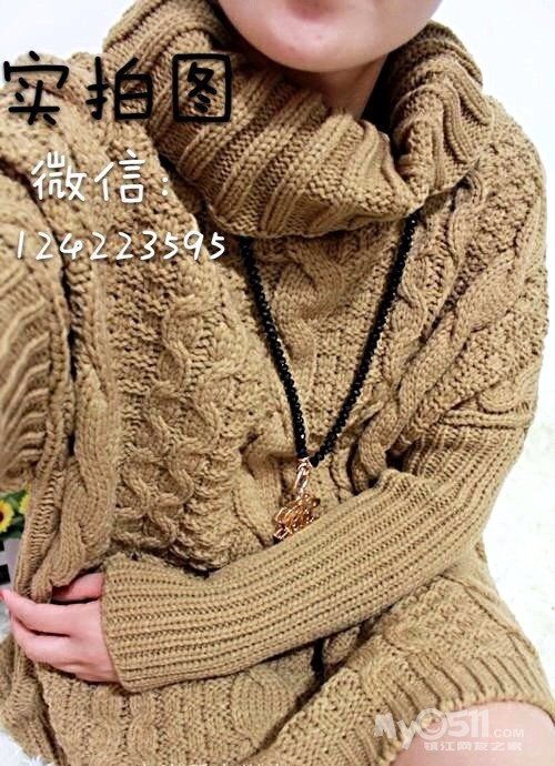 绝对正版,韩版卖爆了的<em>中长款</em>高领<em>套头加厚毛</em>