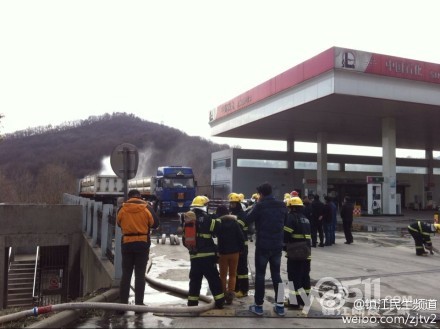 南徐大道中石化加油站发生天然气泄漏 - 百姓话