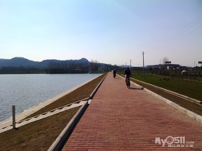 骑行丹阳泰山水库,水晶山体育公园,水晶山水库不一样的风景