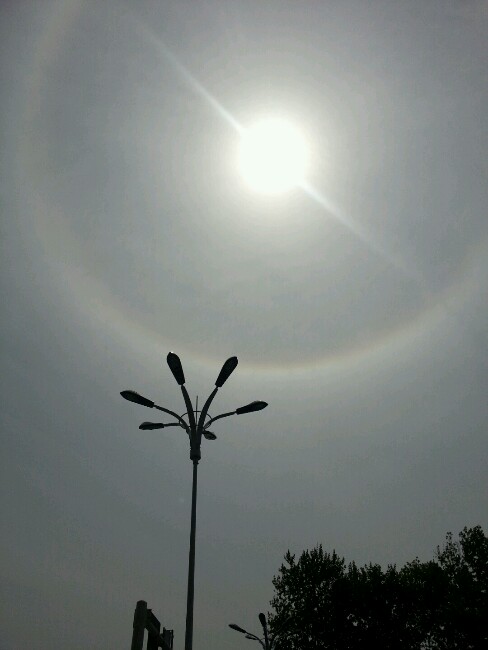 日晕三更雨,月晕午时风 - 手机摄影 - 梦溪论坛 