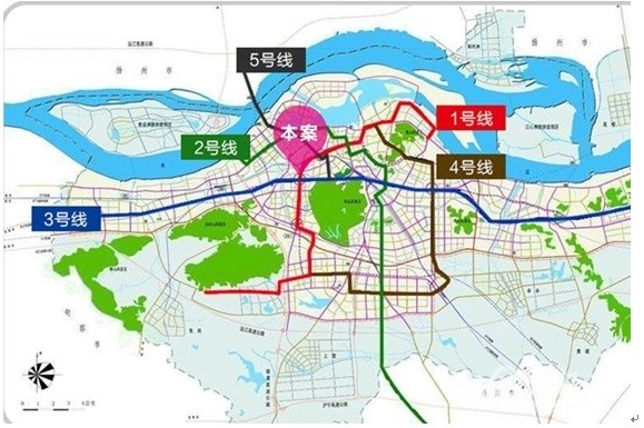 区位好:未来两条城铁,两条地铁,领城就是镇江门户
