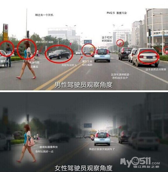一张图让你明白<em>男</em>司机<em>与女</em>司机的视觉的区别 