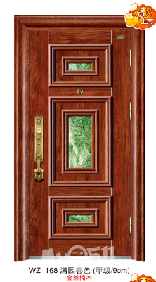2015新款钢质进户门室内门镜面珐琅门上市 - 