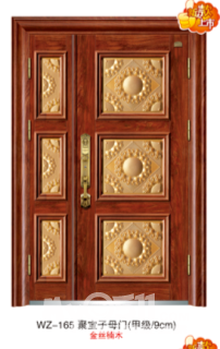 2015新款钢质进户门室内门镜面珐琅门上市 - 