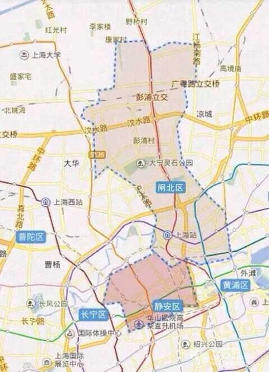 上海滩行政区划调整:闸北静安恐合并