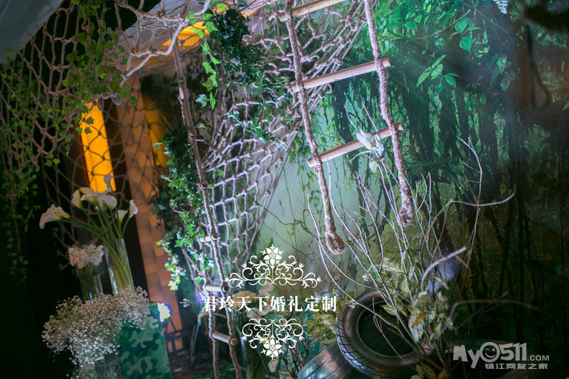 君玲天下 16.03.06 名都大饭店 军人迷彩丛林婚