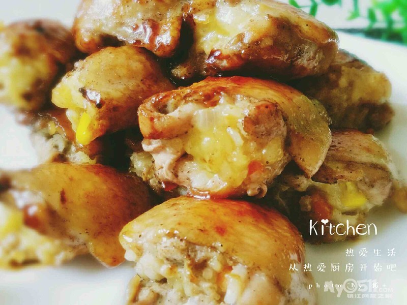 优+厨房--拆骨芝士鸡翅包饭 - 饮食男女 - 梦溪论