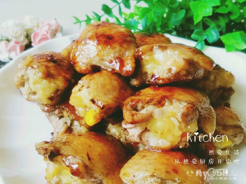 优+厨房--拆骨芝士鸡翅包饭 - 饮食男女 - 梦溪论