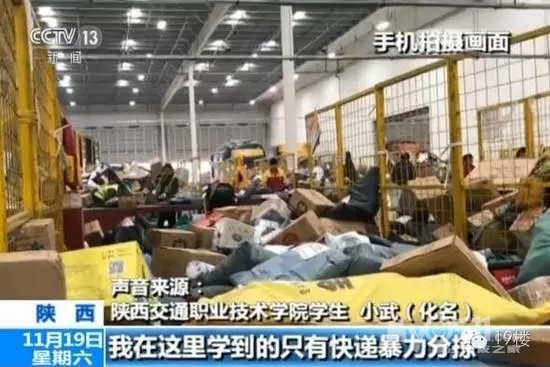 大学生被派实习分拣双11快递,薪水比临时工还
