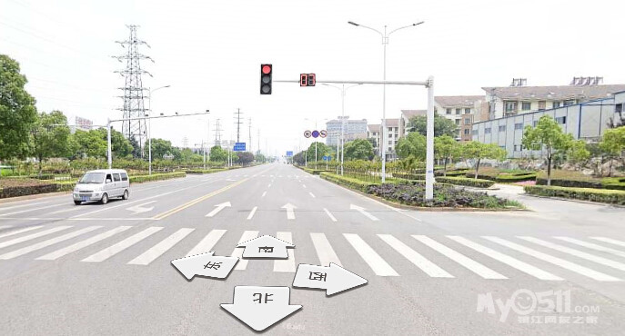 智慧大道桓王亭路电子警察路口闯黄灯扣了6分