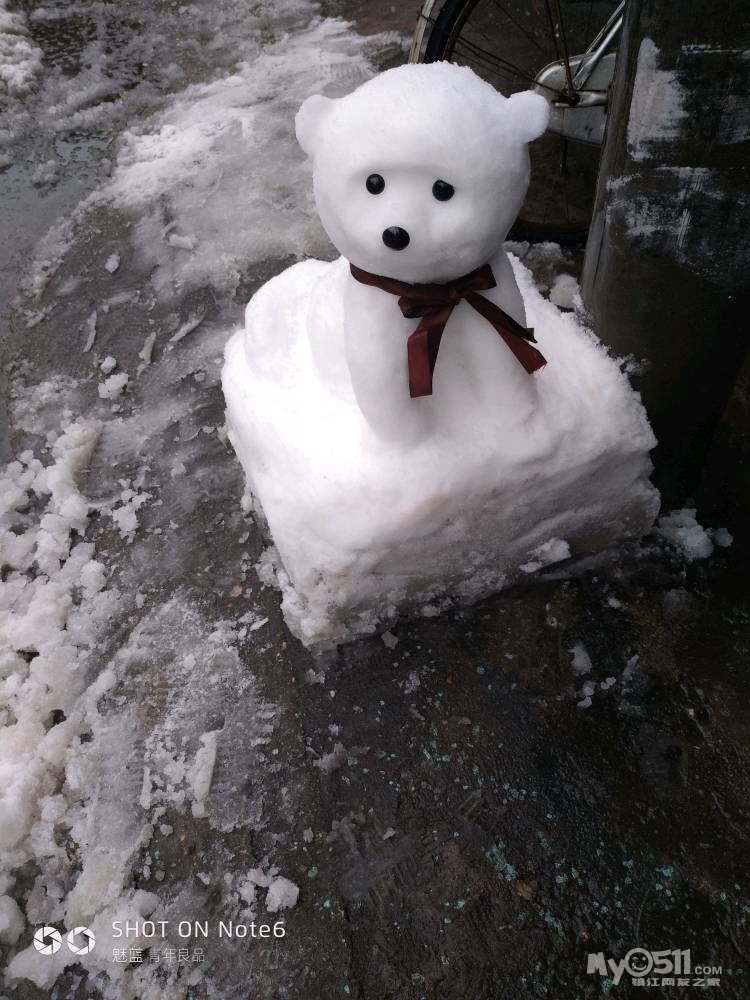 雪雕,花山弯路最爱宠物店作品