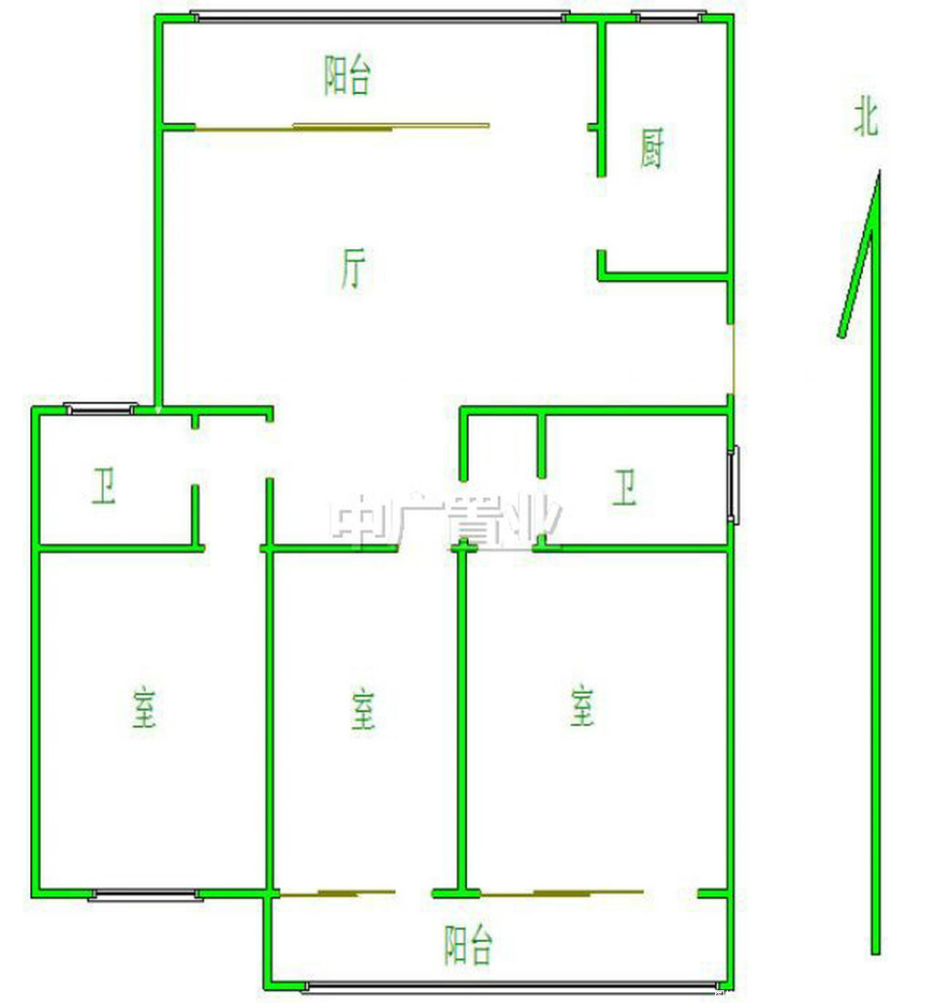 镇江二手房/镇江租房 03 滨江 中南世纪城望江133平 三房双卫双阳台