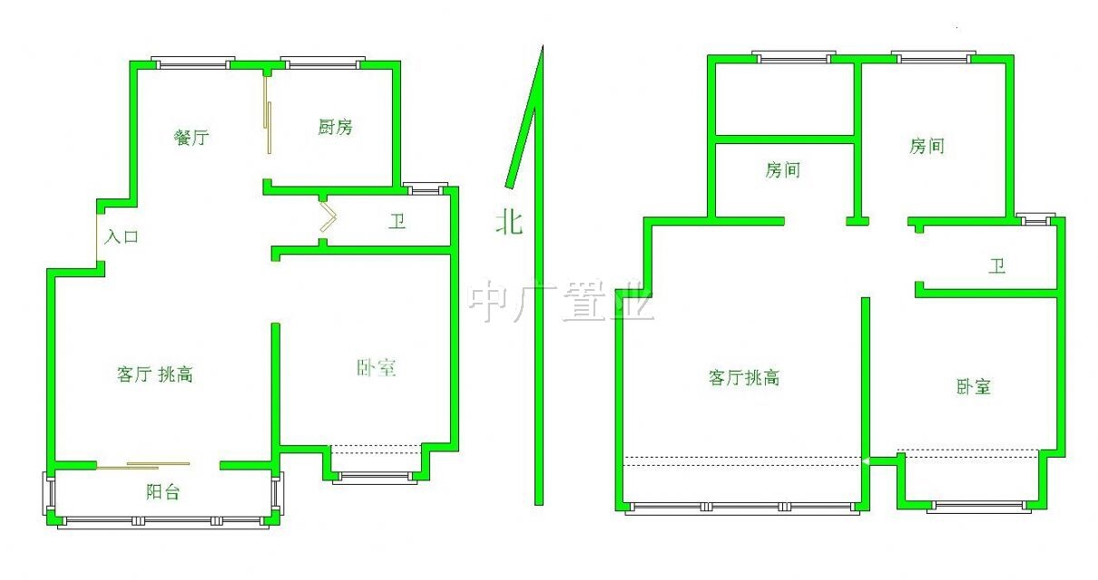 镇江二手房/镇江租房 03 滨江 jjh中南望江毛坯电梯3-4复式挑空客厅