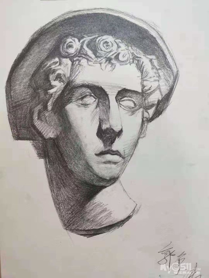 [绘画 专业素描培训课程,零基础素描教学,素描考级冲刺 人物五官和