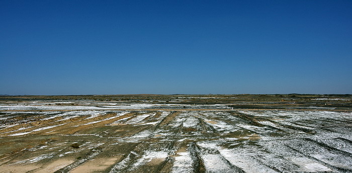 新疆的盐碱地