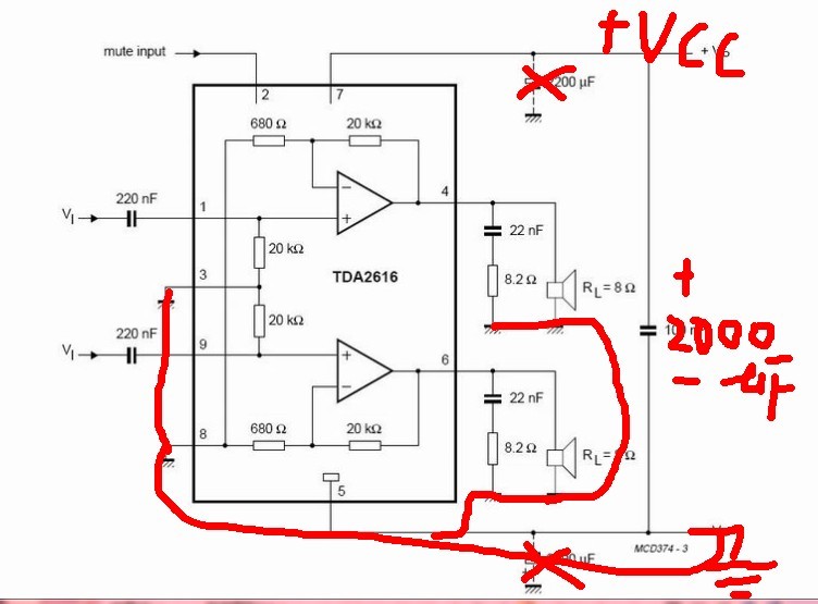 03急,为什么我作的tda2616没声音呢