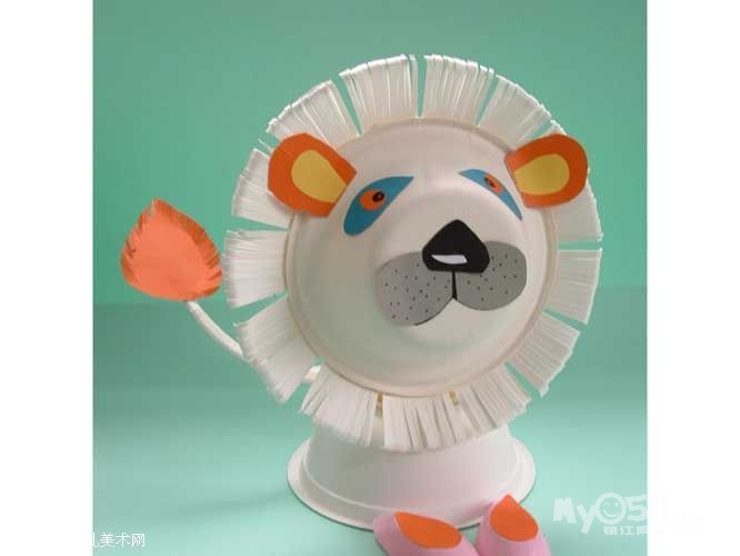 纸盘做的大狮子