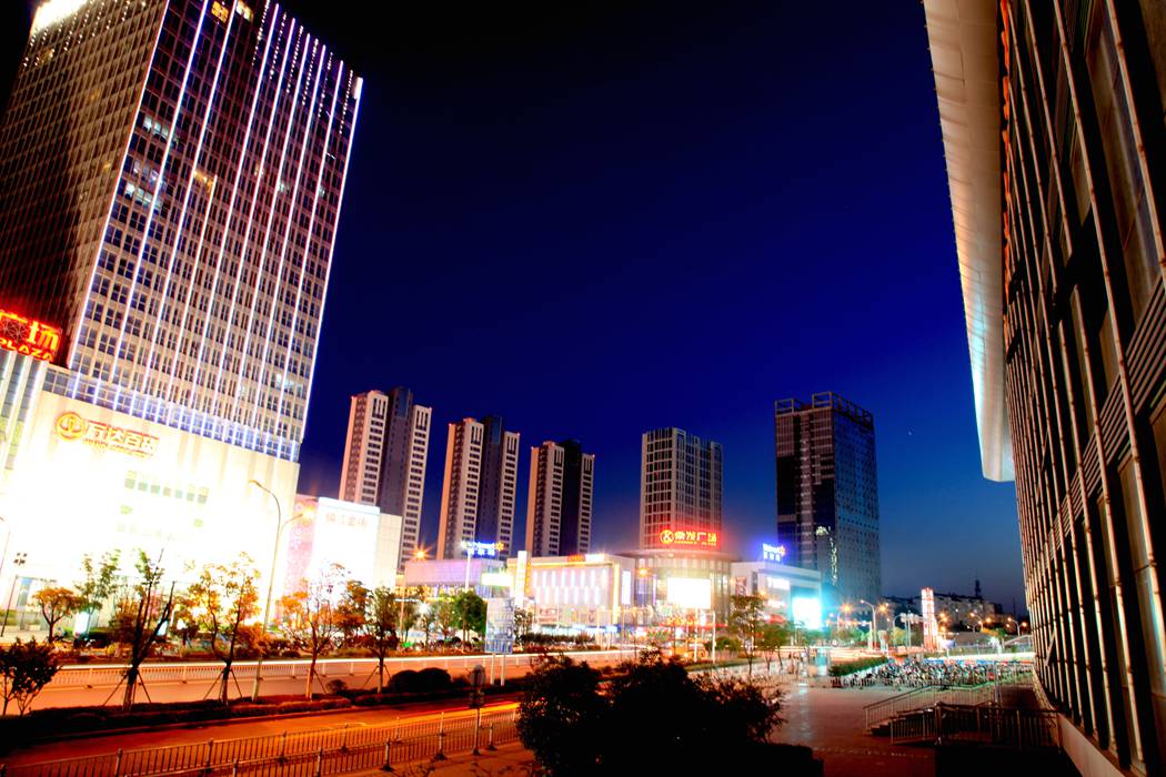 镇江万达广场夜色