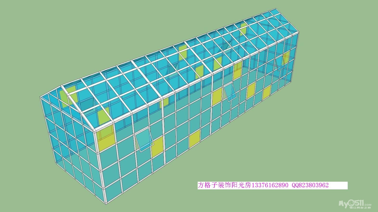 方管房架子制作图片