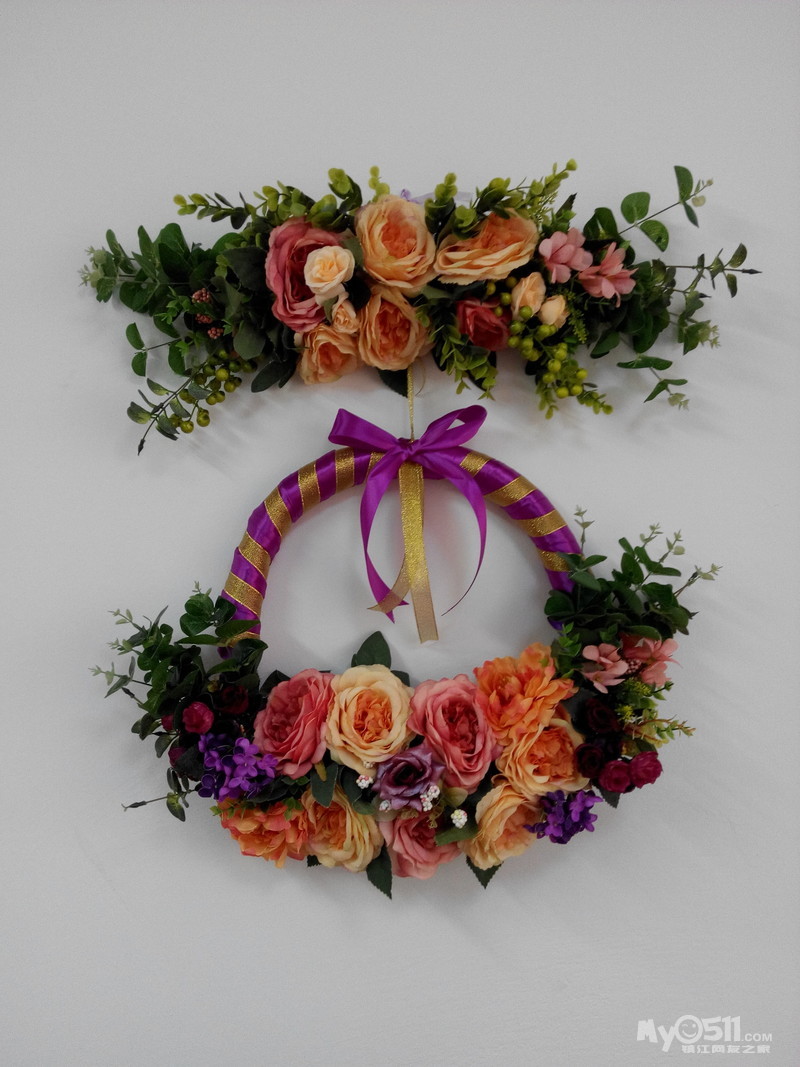 出售结婚家庭装饰用的花环