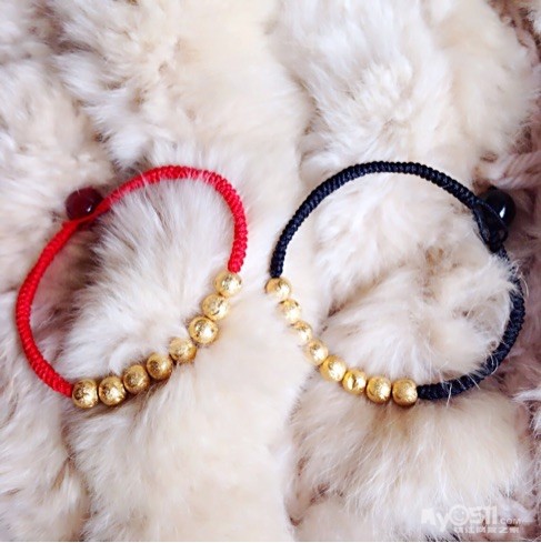 自己串的手链手工活