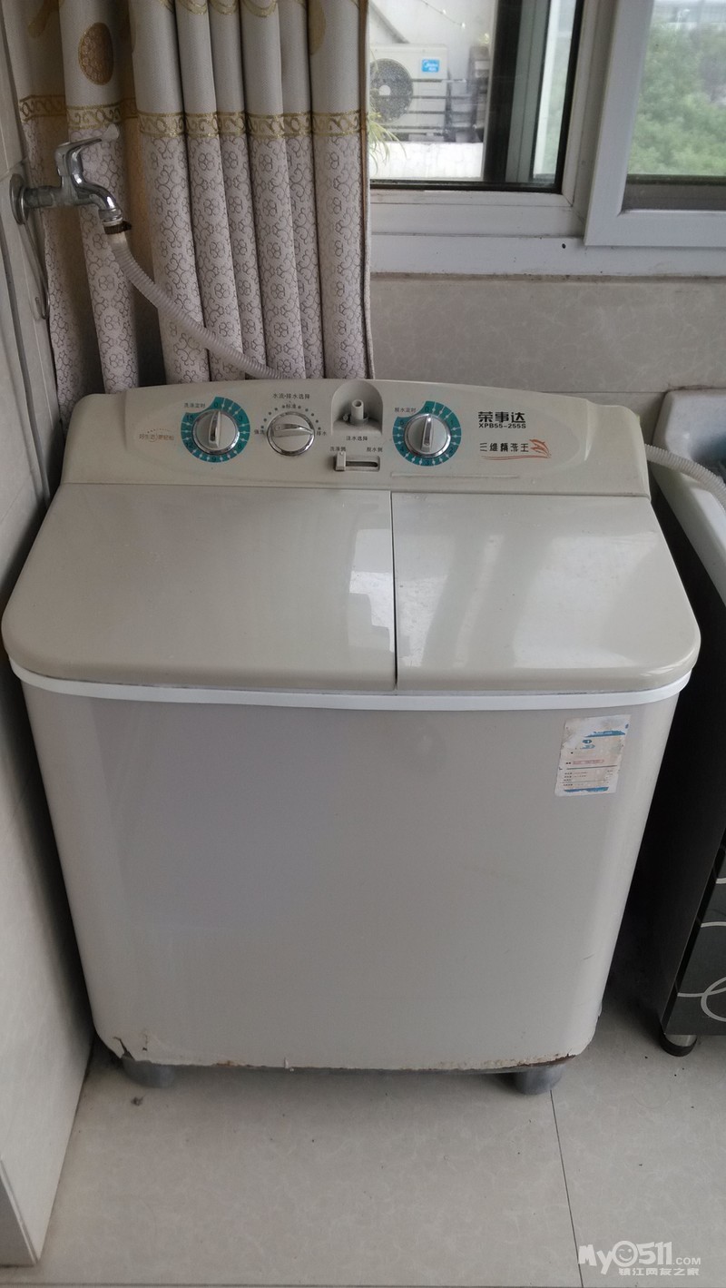 (已转)转让二手洗衣机荣事达双缸5.
