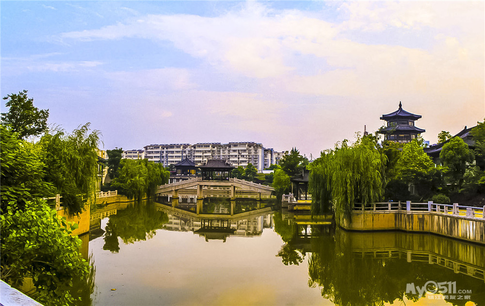 丁卯桥运河段风景