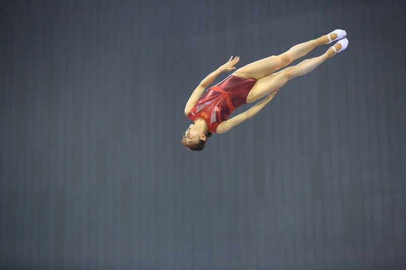 2016里约奥运会蹦床项目江苏镇江选拔积分赛赛场随拍