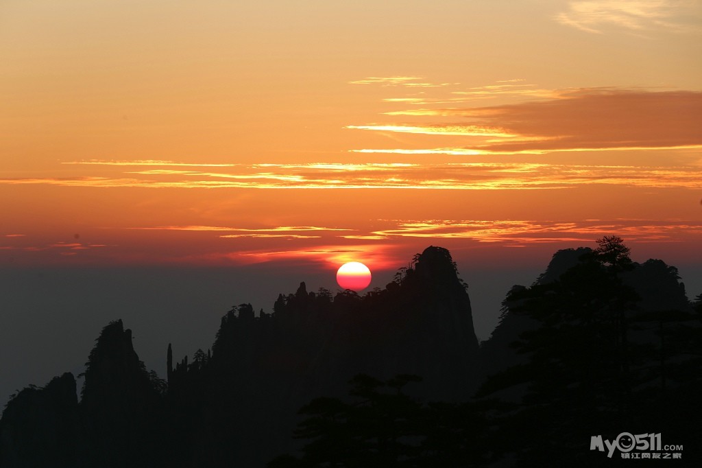 黄山丹霞峰看日出