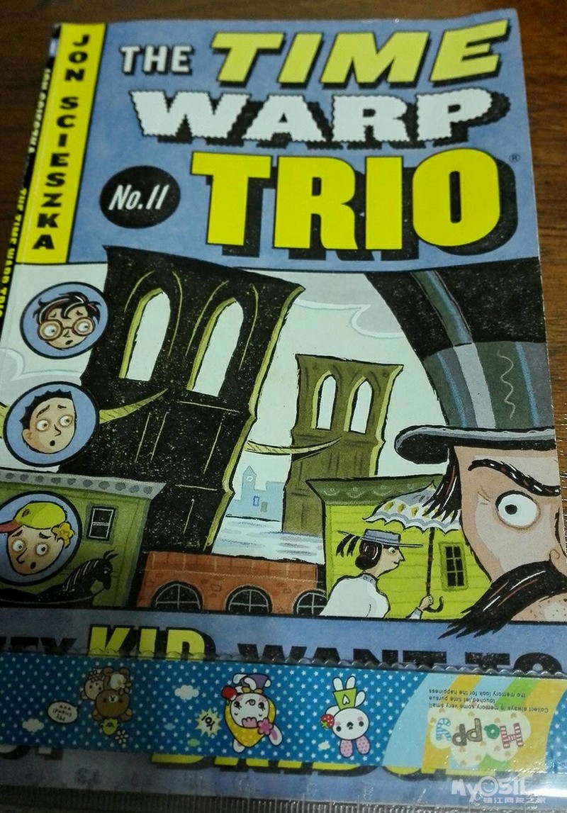 贴上刚和五年级的儿子一起阅读的英文书"the time warp trio"《三