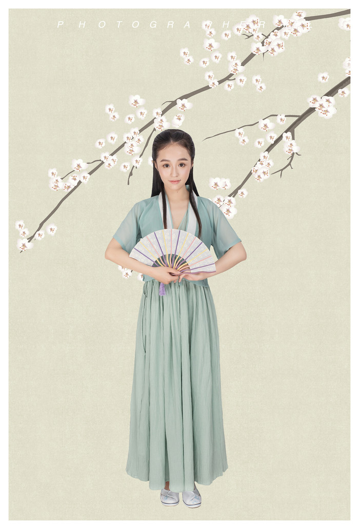 手绘工笔 留连戏蝶时时舞