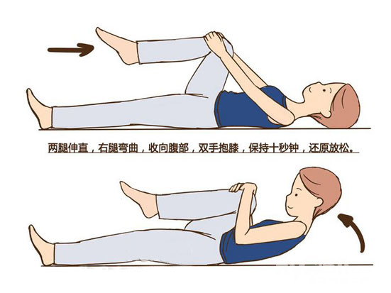 这个动作可锻炼腰腹部肌肉