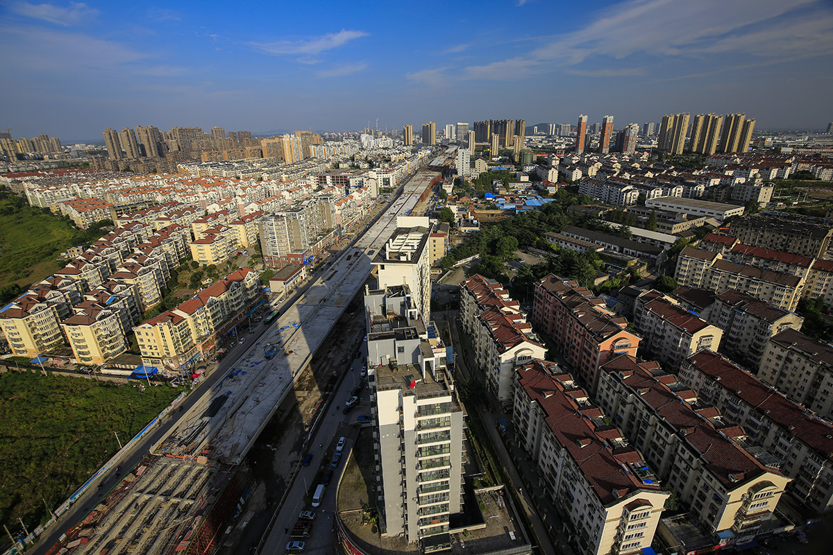 丁卯高架雄姿初现 - 镜头里的镇江 - 梦溪论坛 镇江,时事,招聘,求职