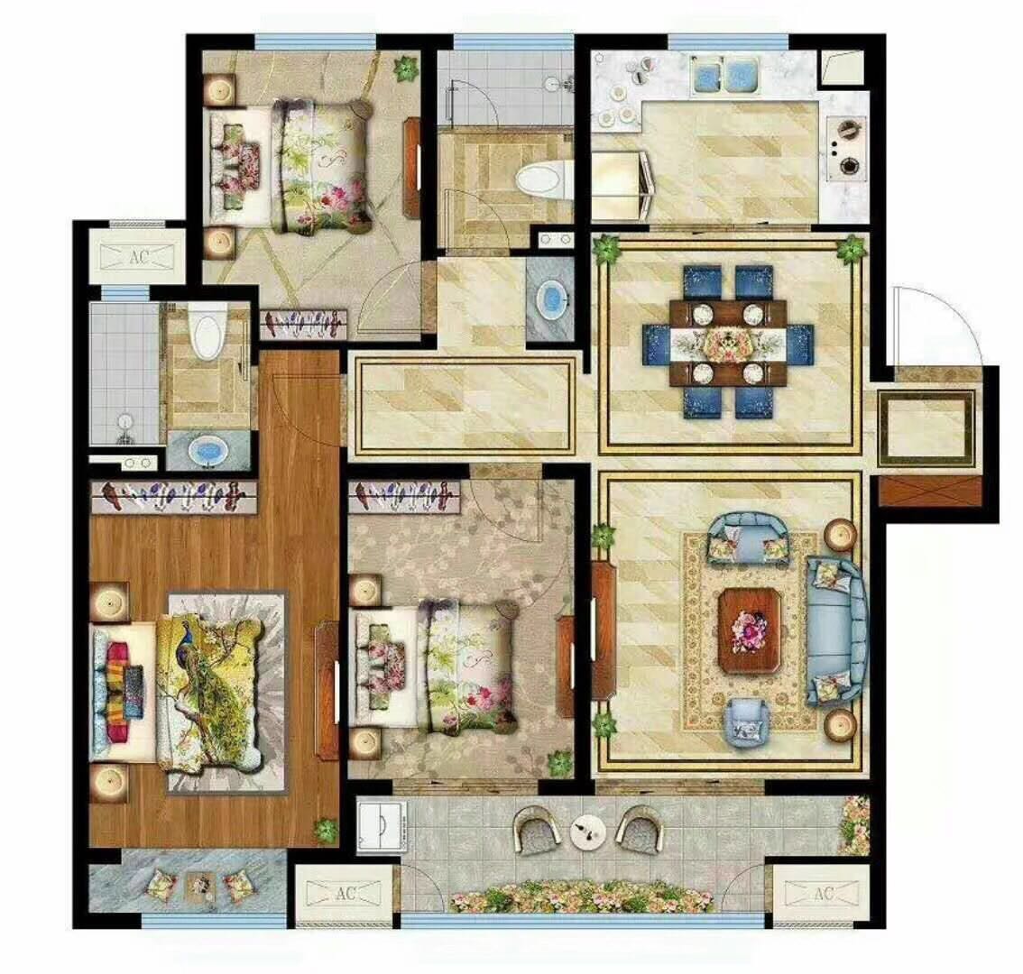 标题: [卖房] 丁卯 (美好家园)融创御园124平 法式