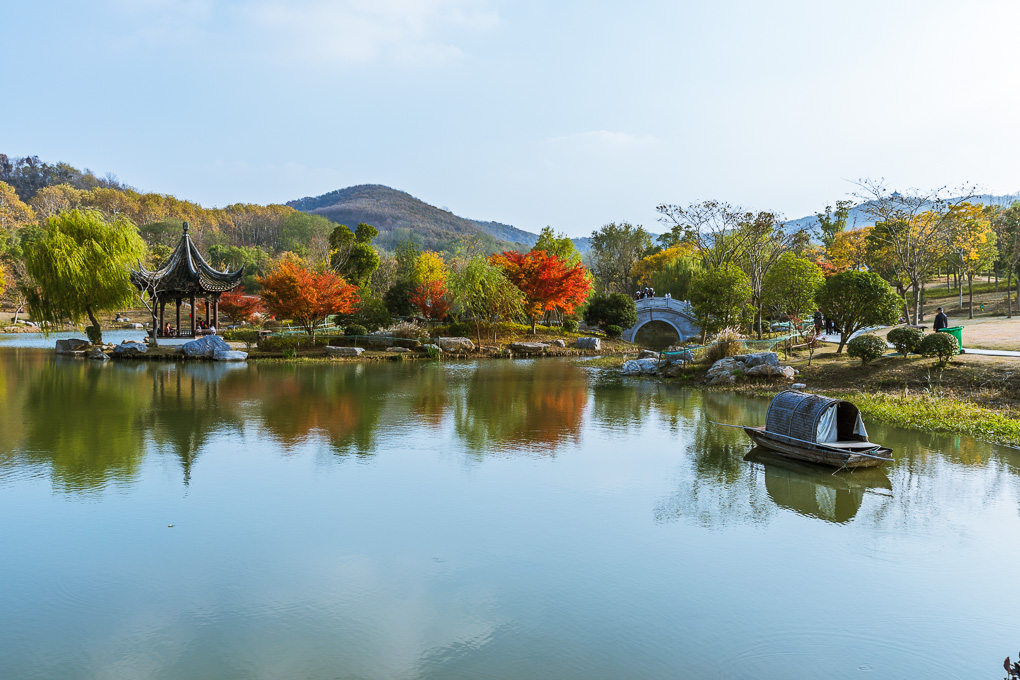 镇江南山三湖秋色集景