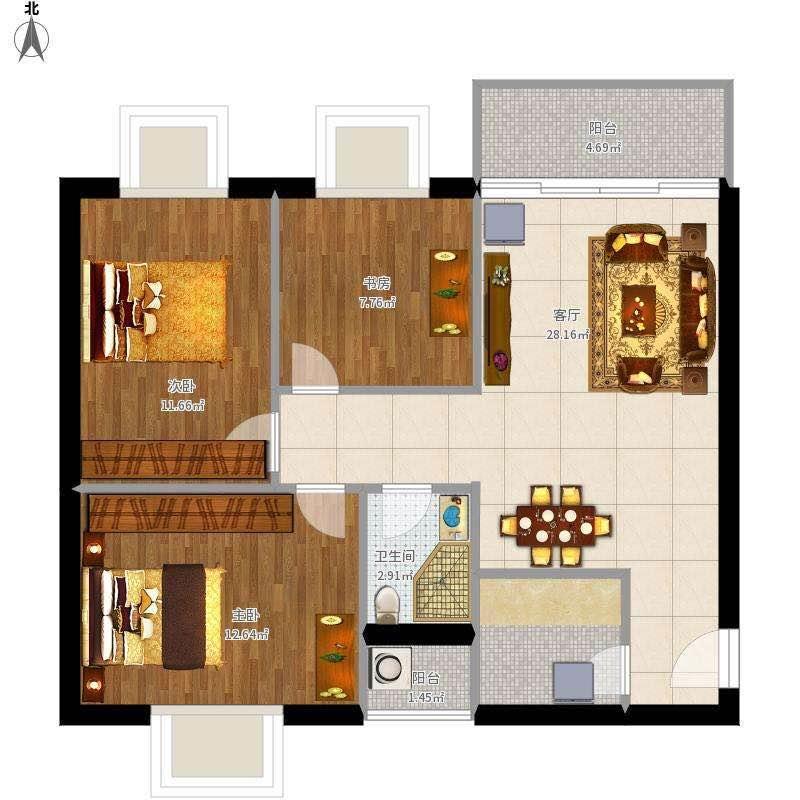学府路江苏大学附近孔雀城两室一厅小户型电梯毛坯房 二室一厅 - 镇江