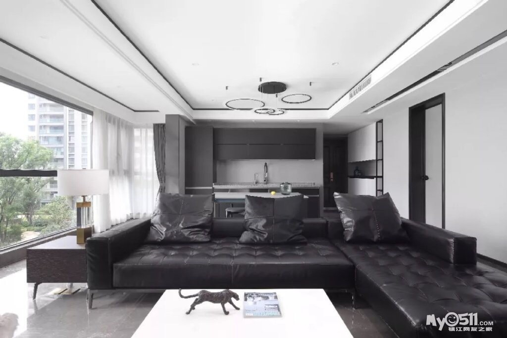 风尚大宅————-140平轻奢风格,黑白灰也可以